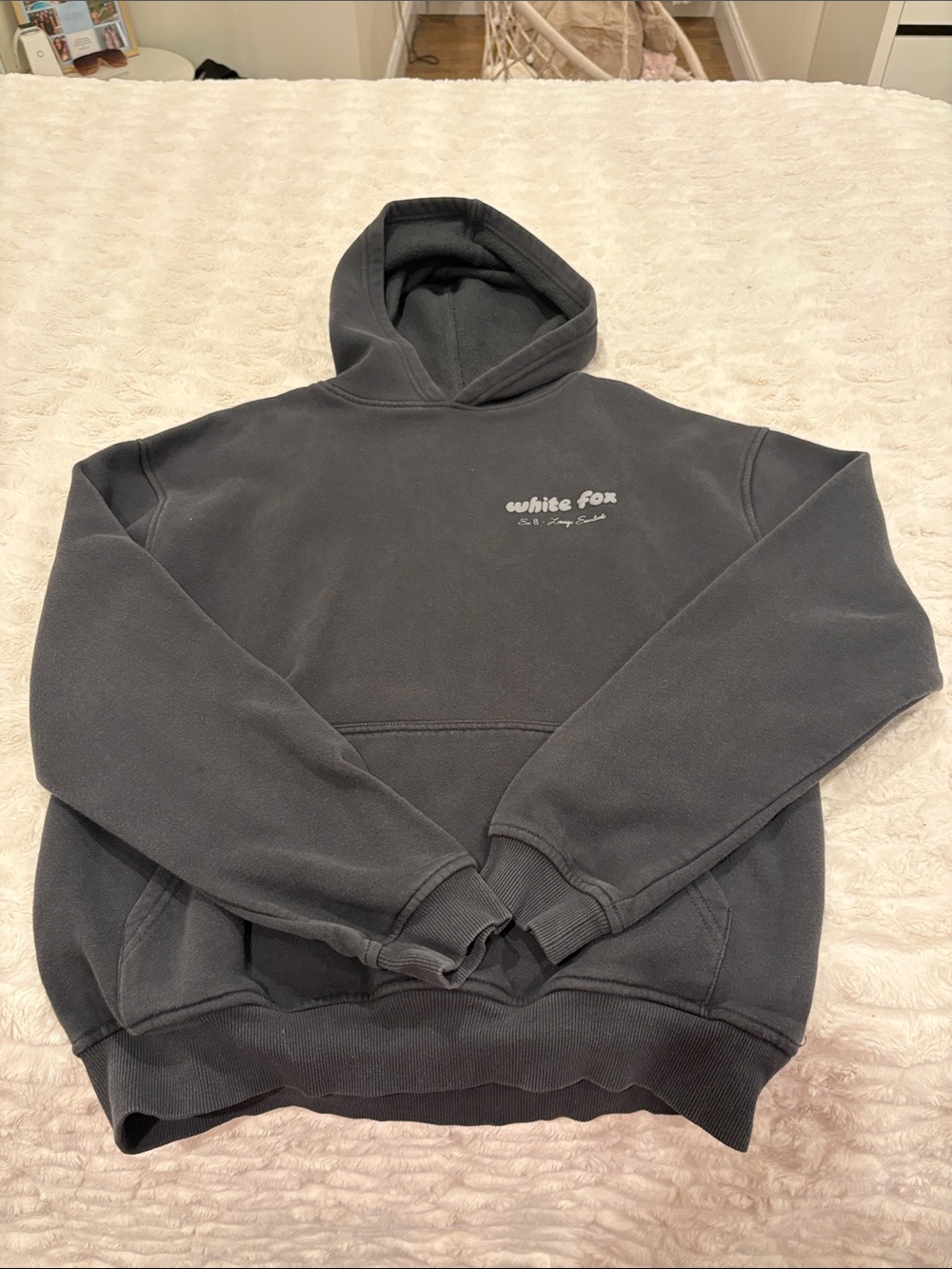 white fox hoodie